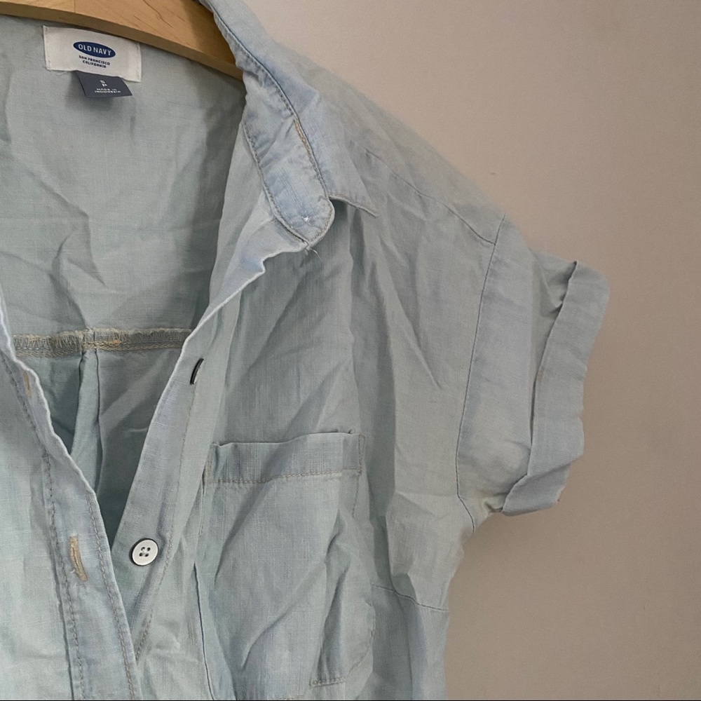 Denim romper